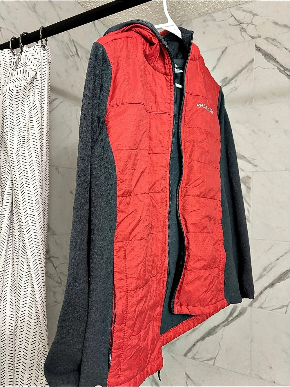 Columbia Coral & Gray Jacket Girls
